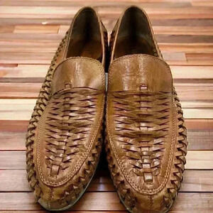 Huarache Shoes Men’s Brown Leather Made In Brazil Cushion & Arch Insole 11M